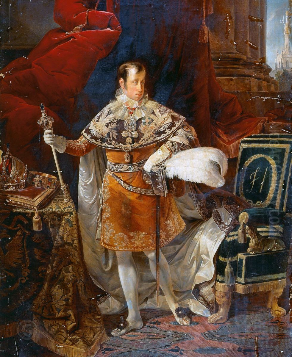 Ritratto di Ferdinando I d'Austria Oil Painting by Giuseppe Molteni