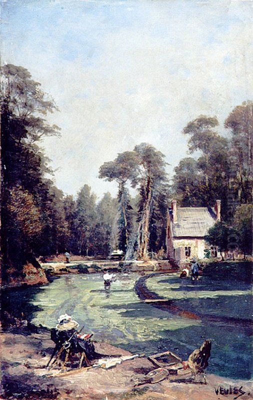 Veules (3) Oil Painting by Alexey Bogolyubov