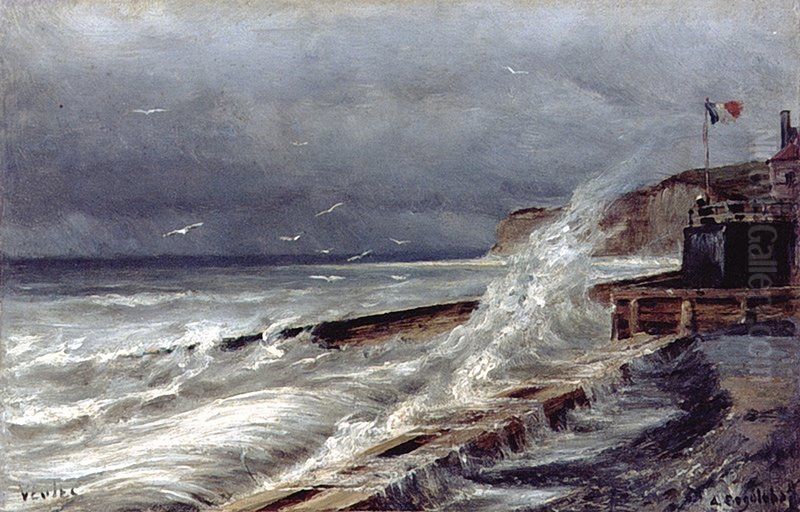 Veules (4) Oil Painting by Alexey Bogolyubov