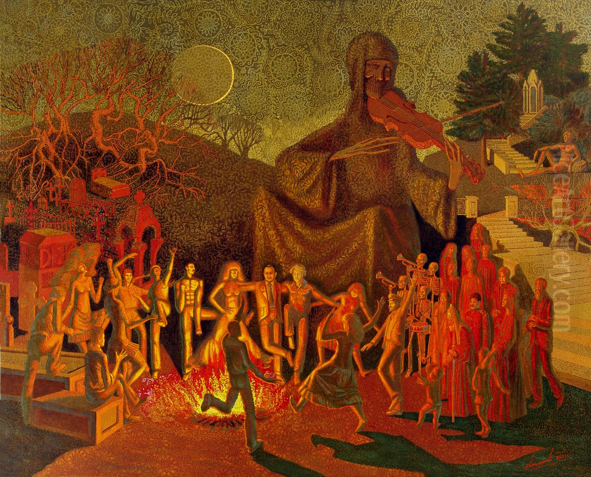 Dance of Death Oil Painting by Alexey Akindinov