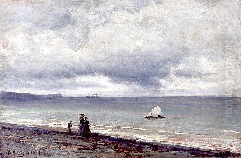 Veules (5) Oil Painting by Alexey Bogolyubov