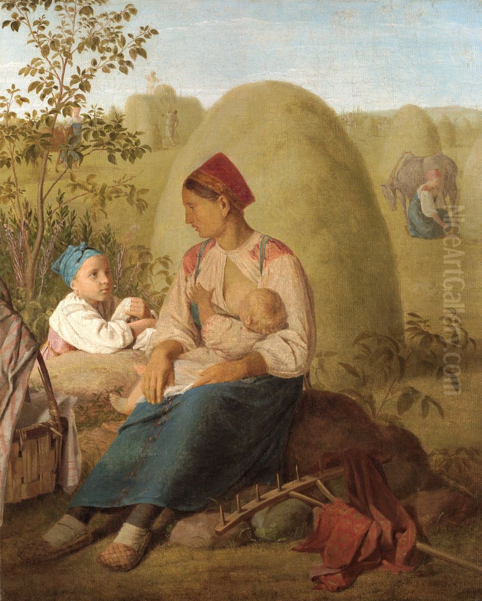 <<Senokos>> Oil Painting by Alexey Venetsianov