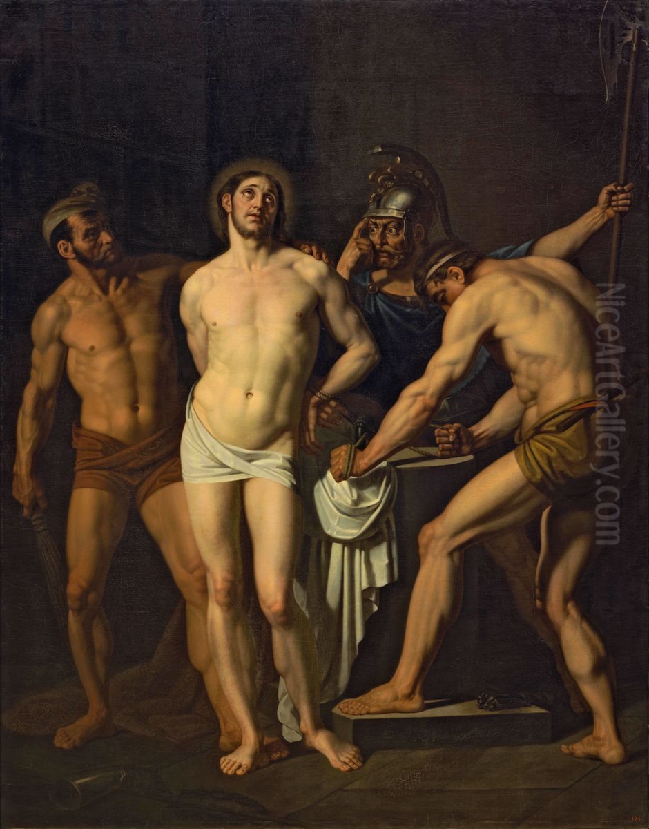 The Flagellation of Christ Oil Painting by Aleksey Yegorov