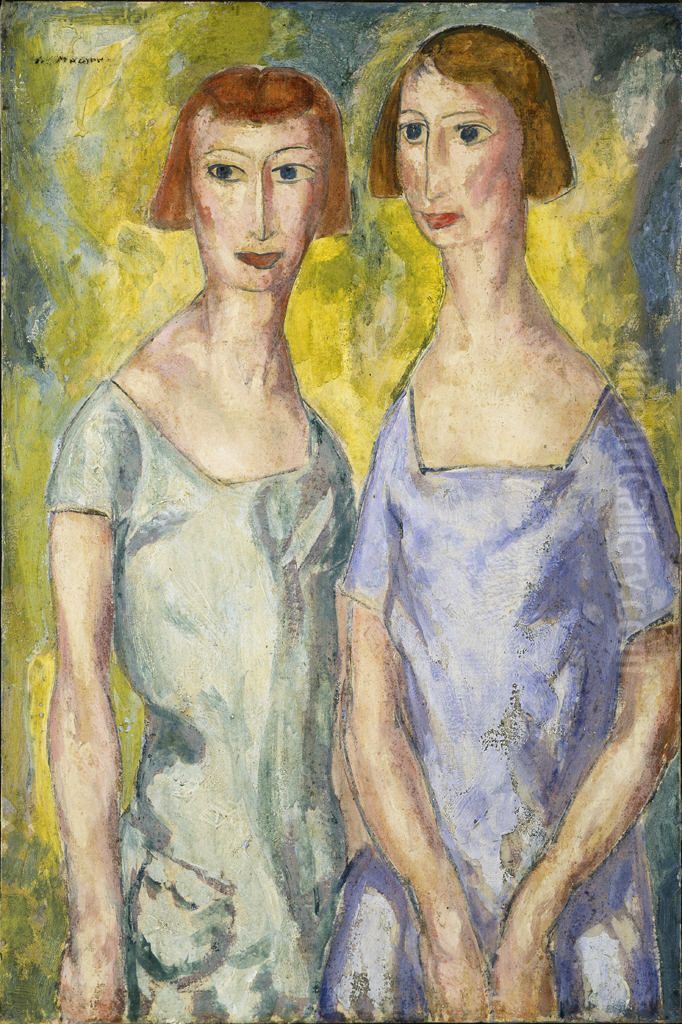 Two Sisters Oil Painting by Alfred Maurer