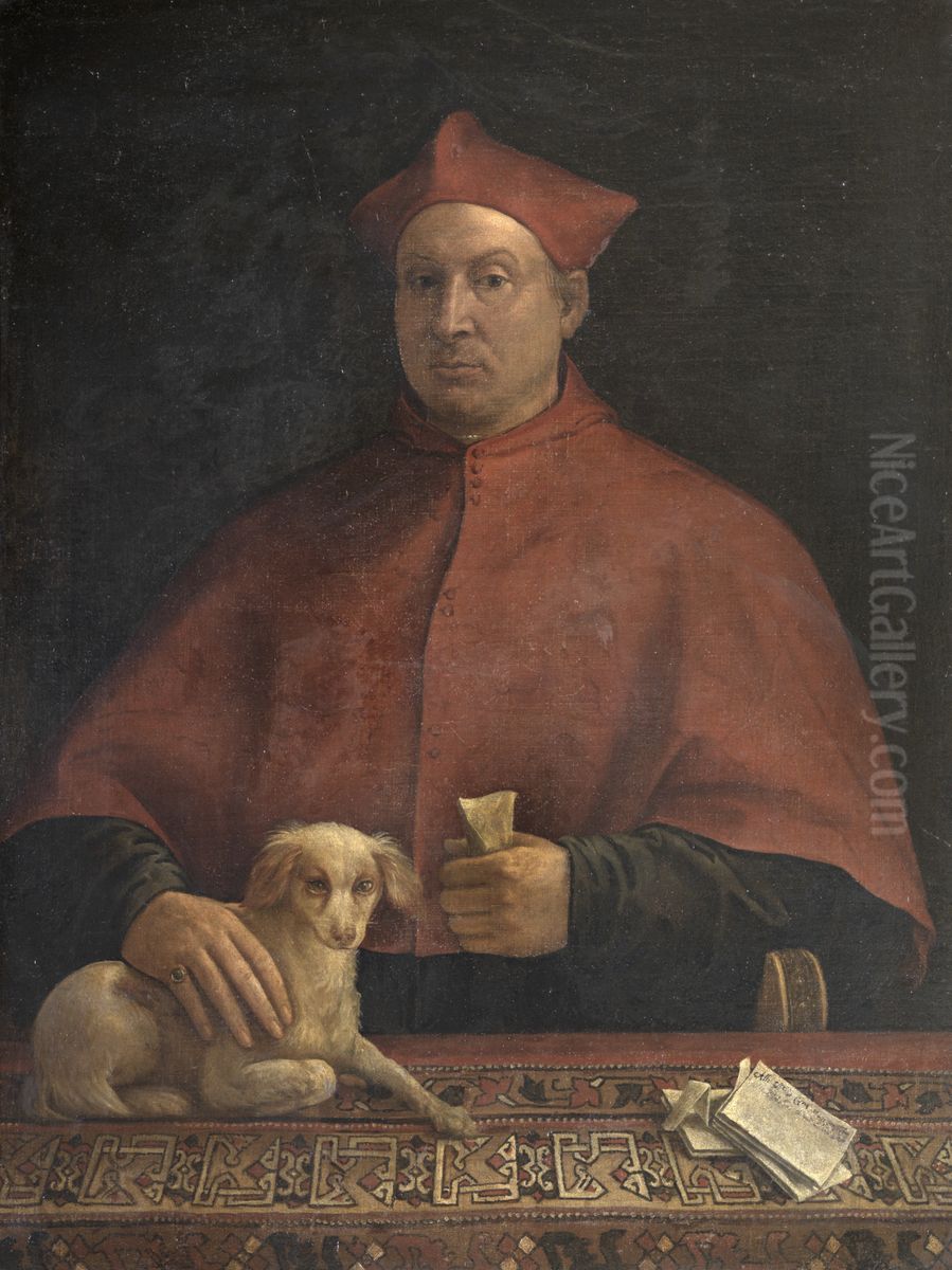 Ritratto del cardinale Pompeo Colonna Oil Painting by Sebastiano Del Piombo