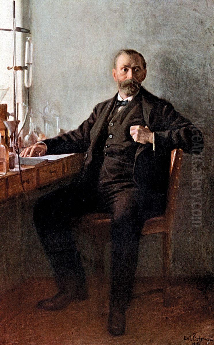 Alfred Nobel Oil Painting by Emil Osterman