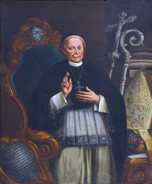 Alberto Maria Capobianco(1708-1798), archbishop of Reggio Calabria Oil Painting by Unidentified painter