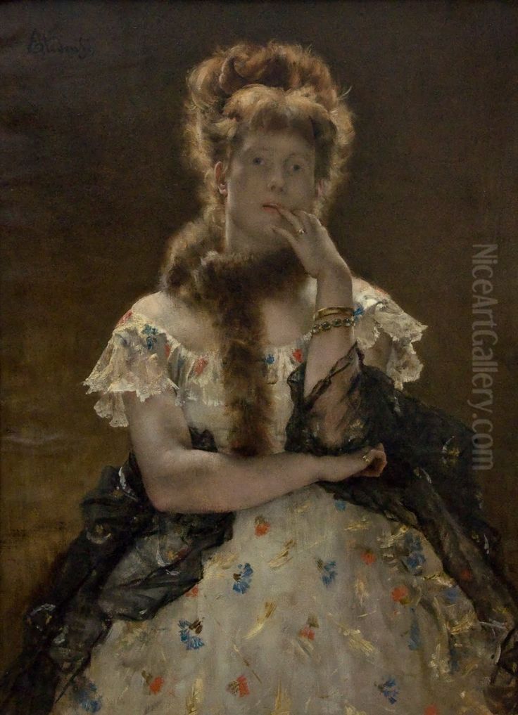 The Paris Sphinx Oil Painting by Alfred Stevens