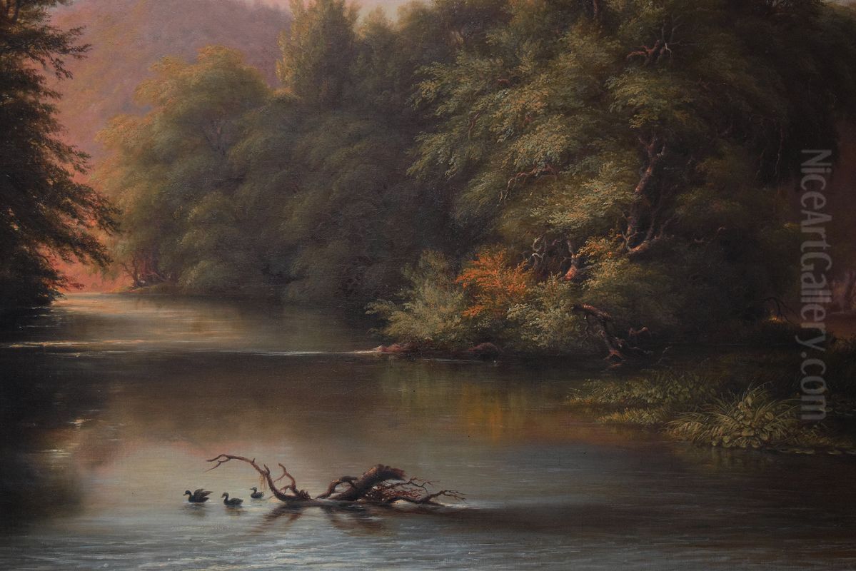 Calypso Island Oil Painting by Reuben Oliver Luckenbach