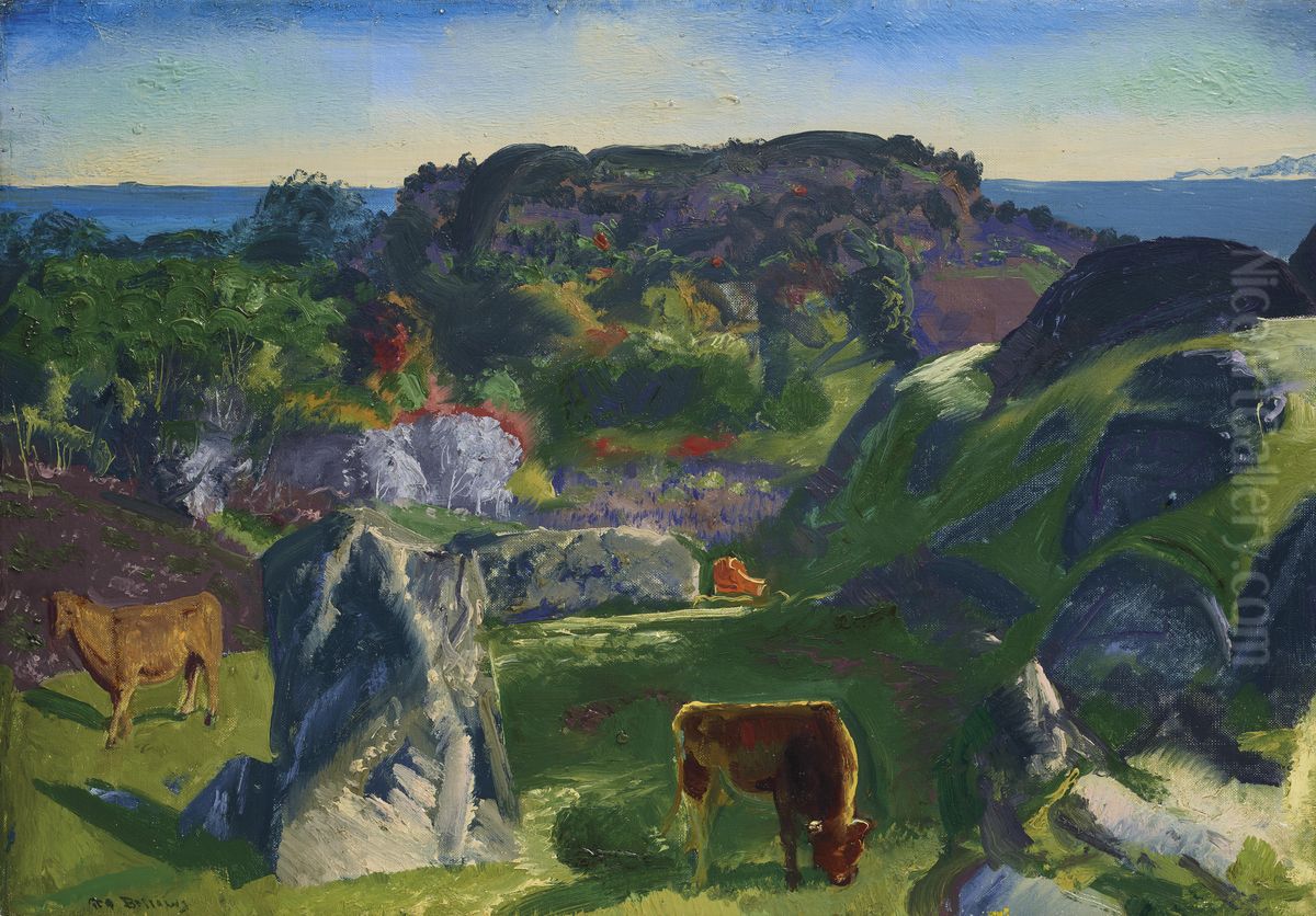 Rock Ridge Farm Oil Painting by George Wesley Bellows