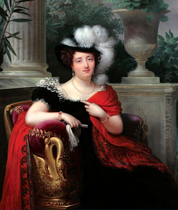Portrait de la Comtesse de Lariboisiere Oil Painting by Francois Kinson