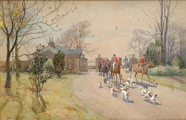 All On A Hunting Morn' Oil Painting by John Carlaw