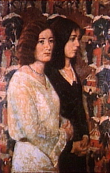 Duas racas Oil Painting by Alfredo Andersen
