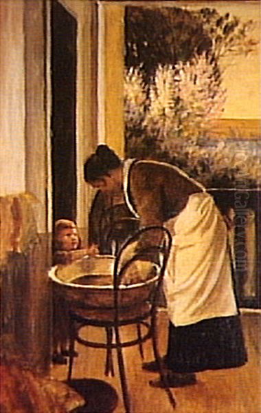 Intimidade II Oil Painting by Alfredo Andersen