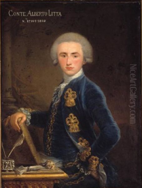 Alberto Litta Visconti Arese (1759-1832) Oil Painting by Johann Baptist von Lampi the Elder