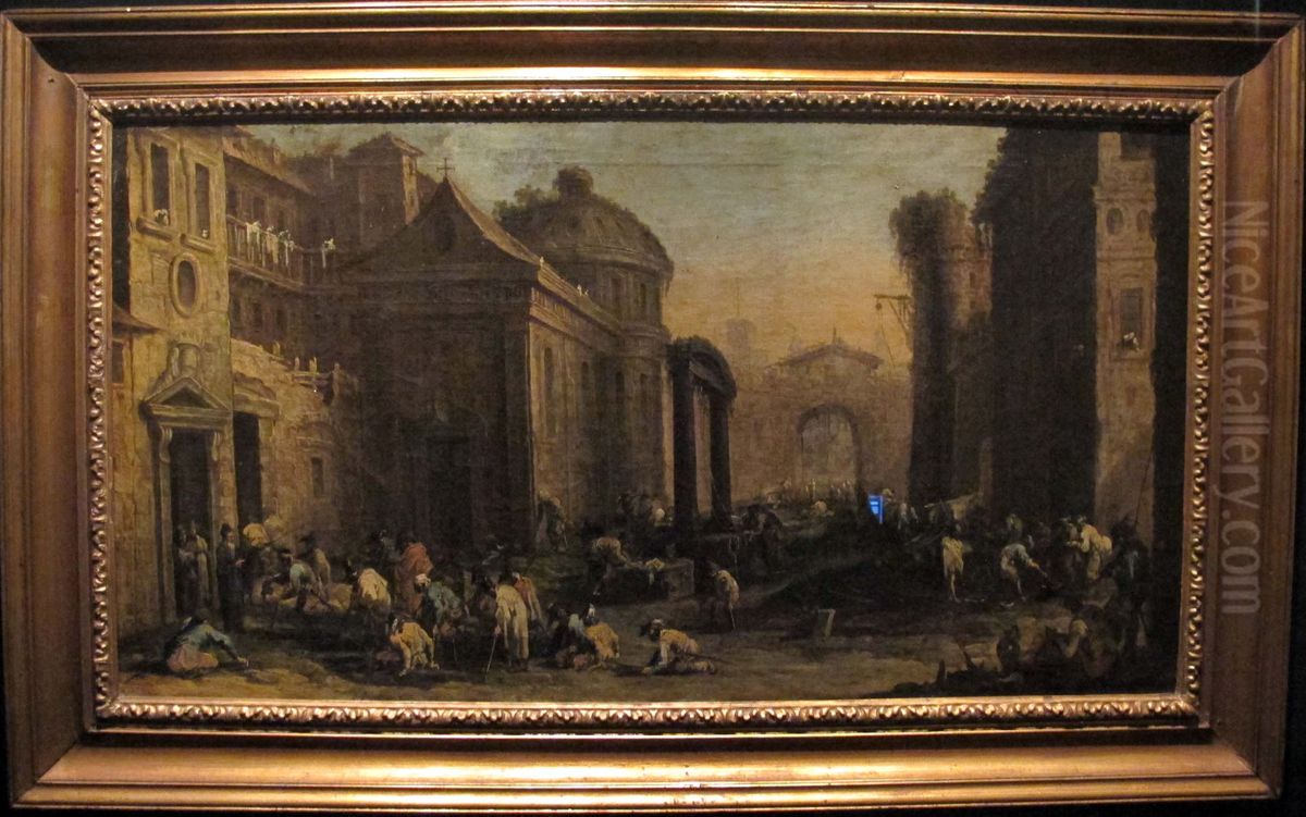 l'ospizio Oil Painting by Alessandro Magnasco