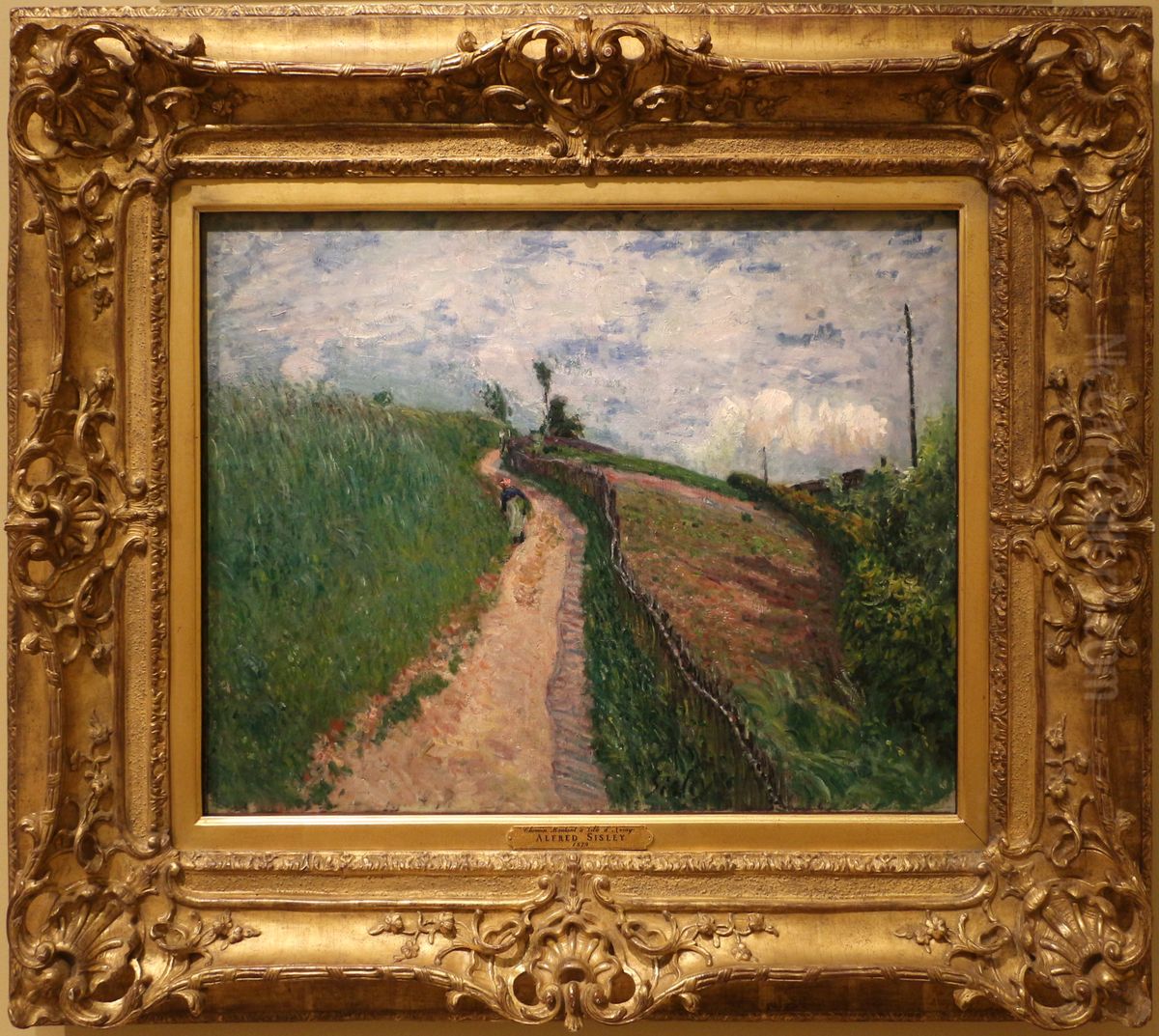 The Hilly Path, Ville d'Avray Oil Painting by Alfred Sisley