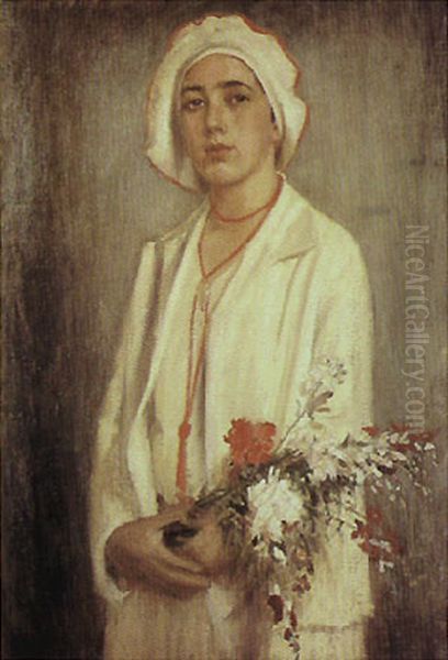 Portrait of Guigui Oil Painting by Alfredo Andersen