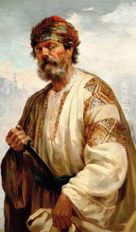 Bandolero Oil Painting by Alfredo Valenzuela Puelma