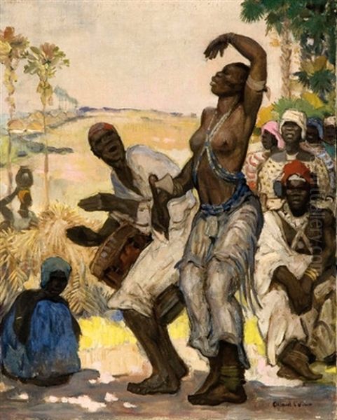 The Dancer and the Musician Oil Painting by Fernand Allard L'Olivier