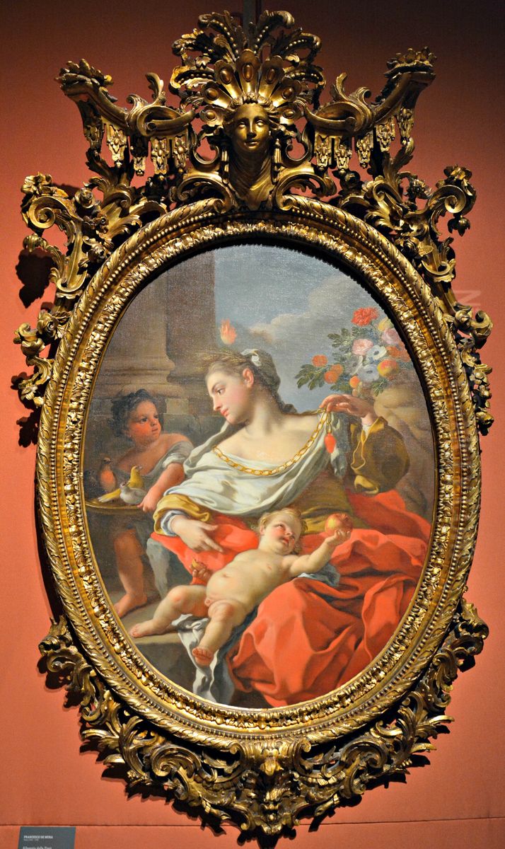 Allegoria della Pieta come Concordia Oil Painting by Francesco de Mura