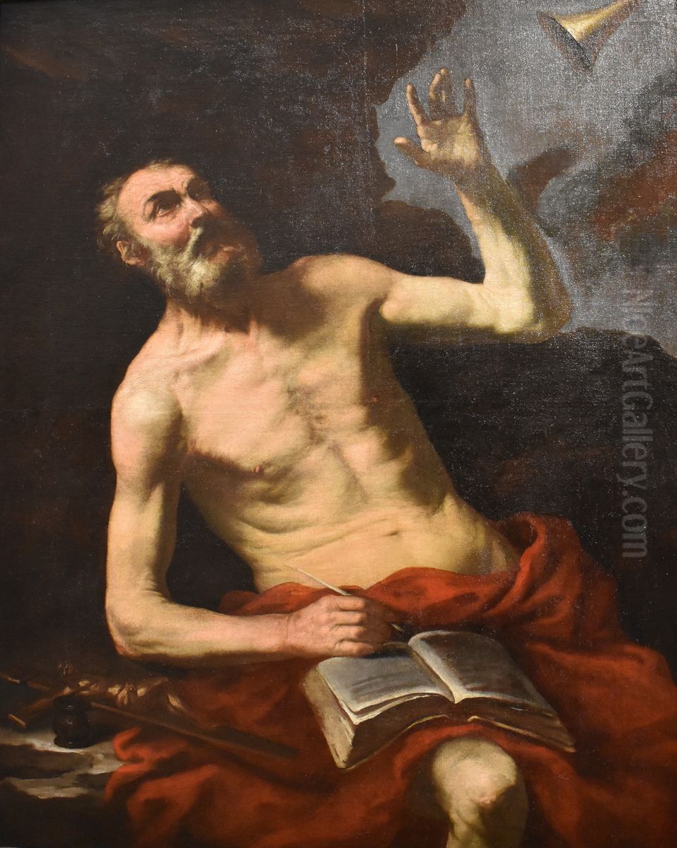 Saint Jerome entendant la trompette du Jugement dernier Oil Painting by Jusepe de Ribera