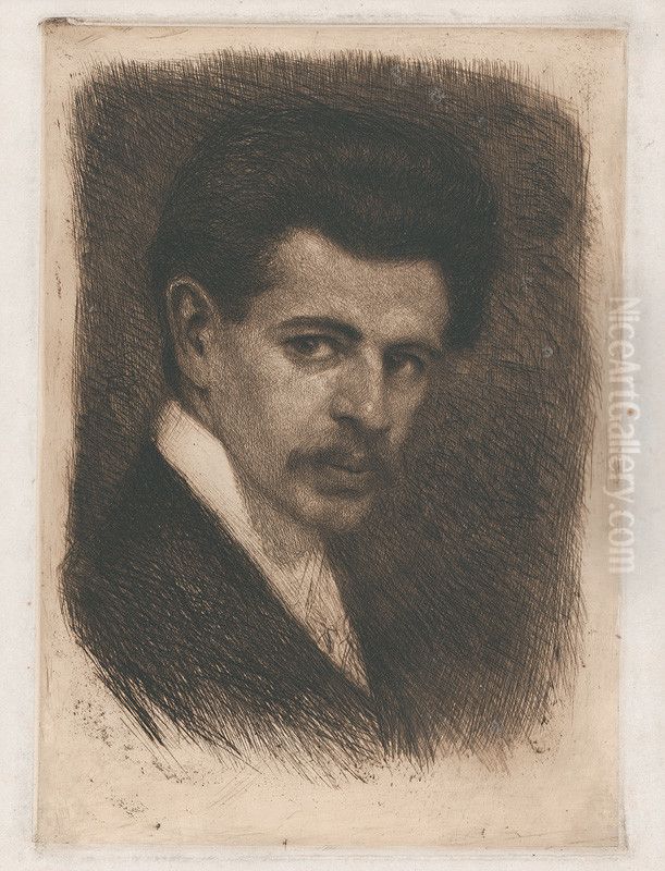 Vlastna podbizen Oil Painting by Eugen Kron