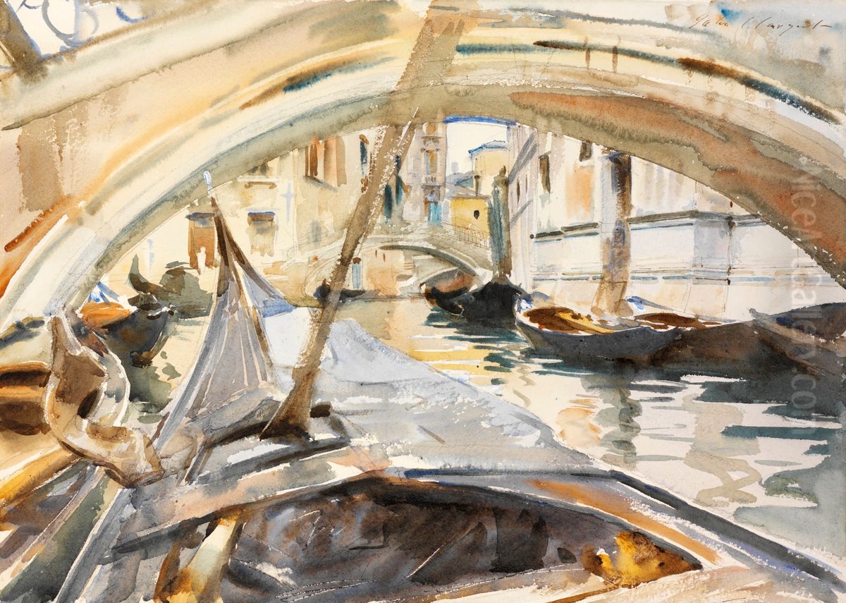 Rio di Santa Maria Formosa, Venice Oil Painting by John Singer Sargent