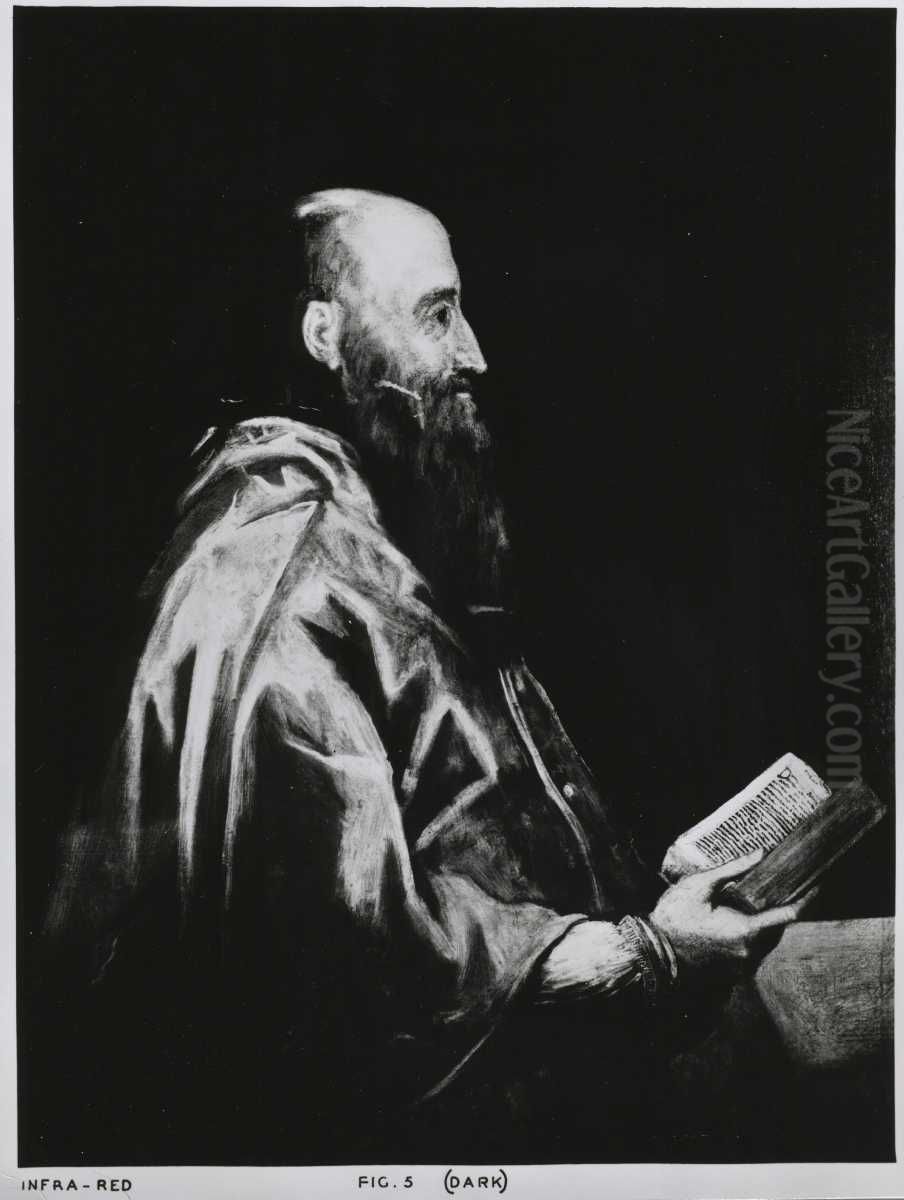 Portrait of Cardinal Pietro Bembo Oil Painting by Titian