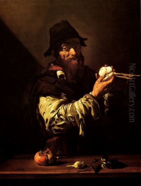 Allegory of Smell Oil Painting by Jusepe de Ribera