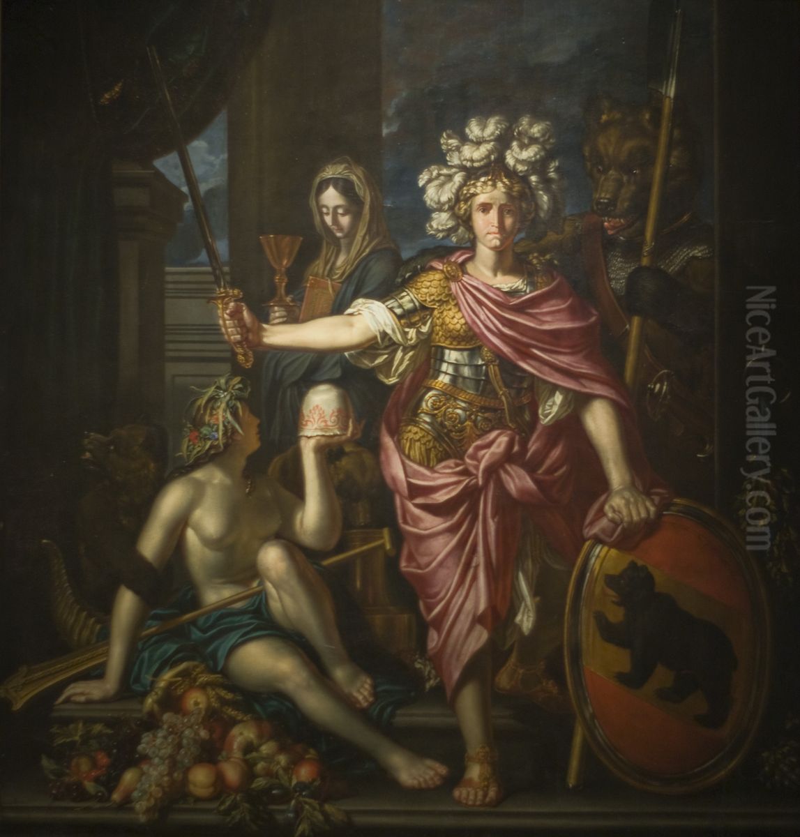 Allegory on the State of Berne Oil Painting by Joseph Werner the Younger