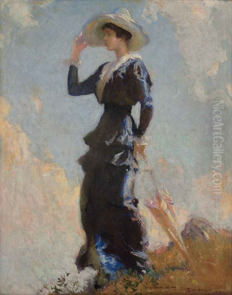 The Hill Top Oil Painting by Frank Weston Benson
