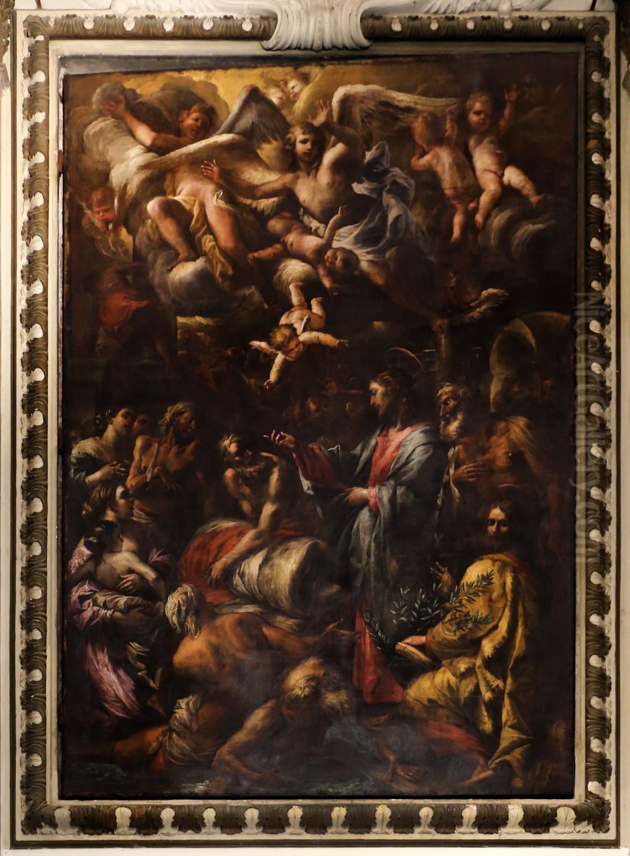 la piscina probatica Oil Painting by Alessandro Gherardini