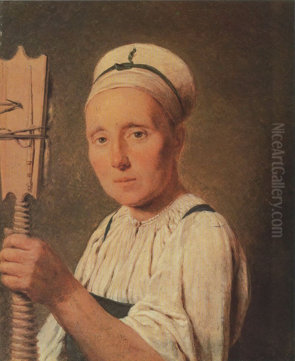 <<Praha>> Oil Painting by Alexey Venetsianov