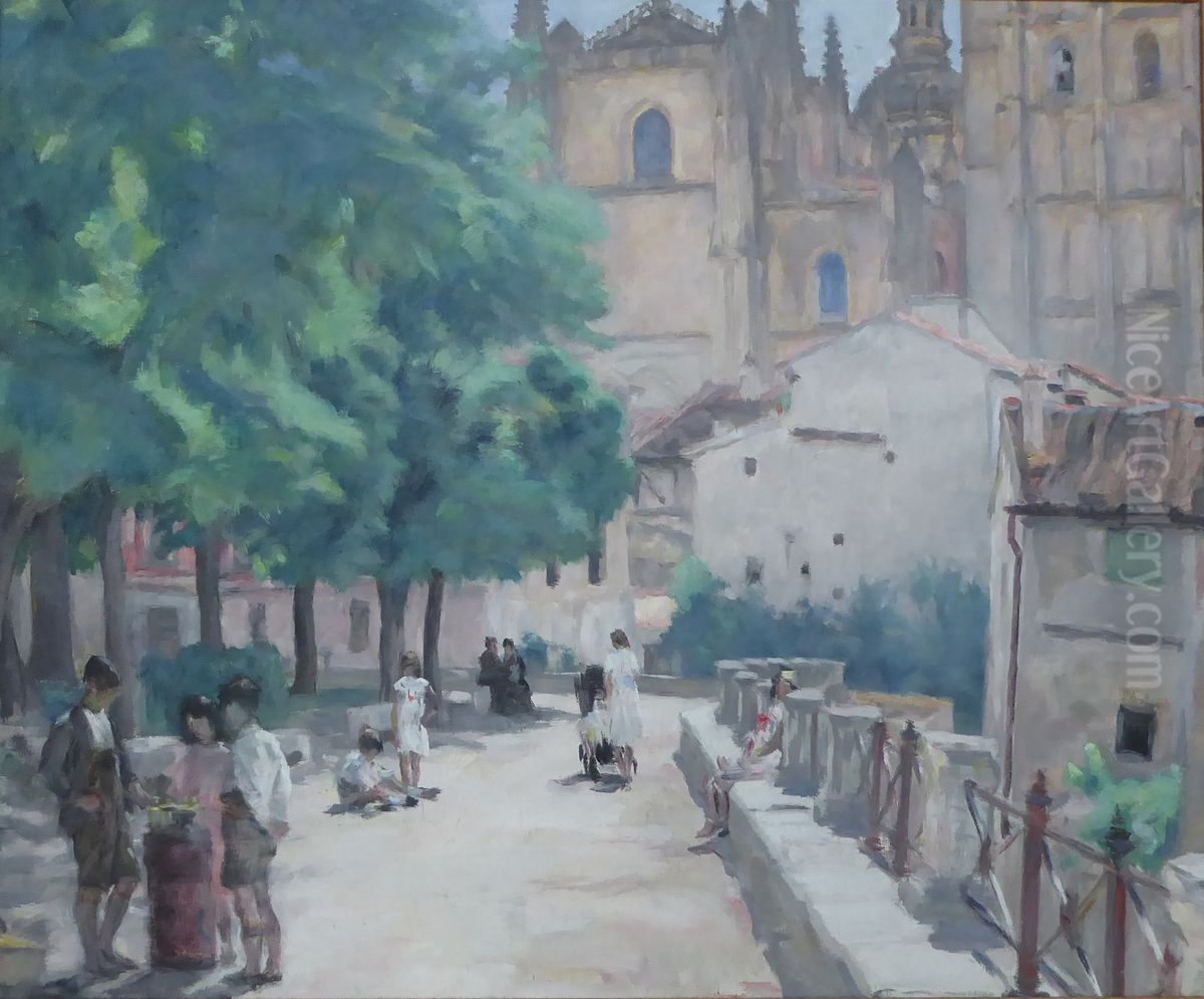 Espana, lugar en Ronda Oil Painting by Henri Villain