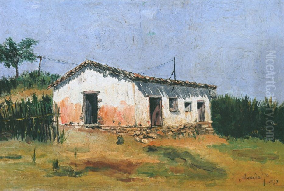 Casa rustica. Oil Painting by Jose Ferraz De Almeida Junior