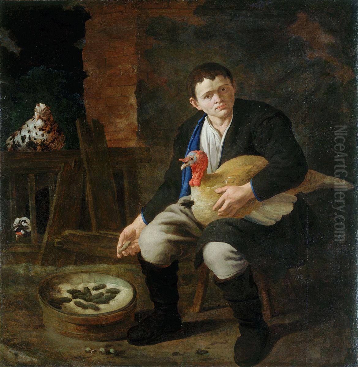 Decek s puranom Oil Painting by Almanach