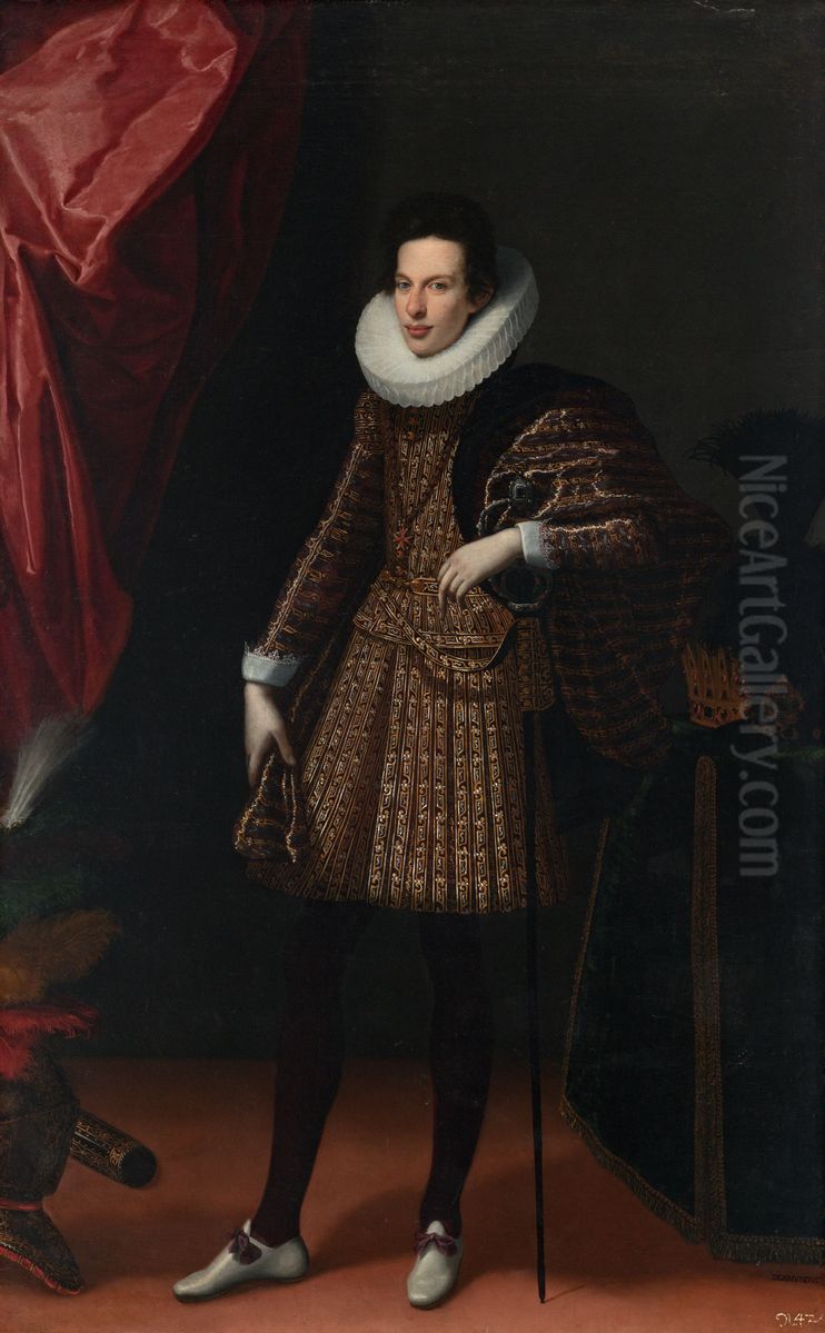 Portrait ofCosimo II de' Medici Oil Painting by Cristofano Allori