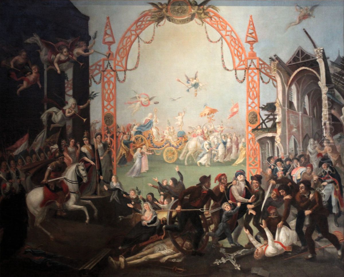 Counter-revolutionary allegory Oil Painting by unknown