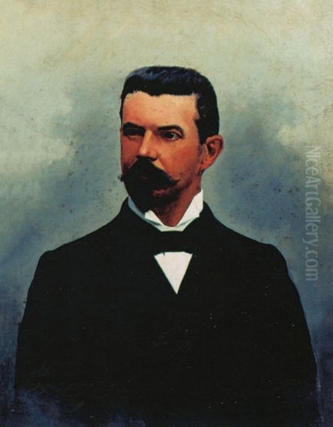 Retrato do Dr. Fernando Prestes de Albuquerque. Oil Painting by Jose Ferraz De Almeida Junior