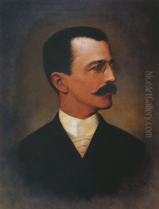 Portrait of Ezequiel Freire Oil Painting by Jose Ferraz De Almeida Junior