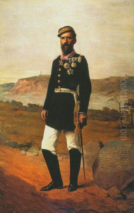 General J. V. Couto de Magalhaes Oil Painting by Jose Ferraz De Almeida Junior