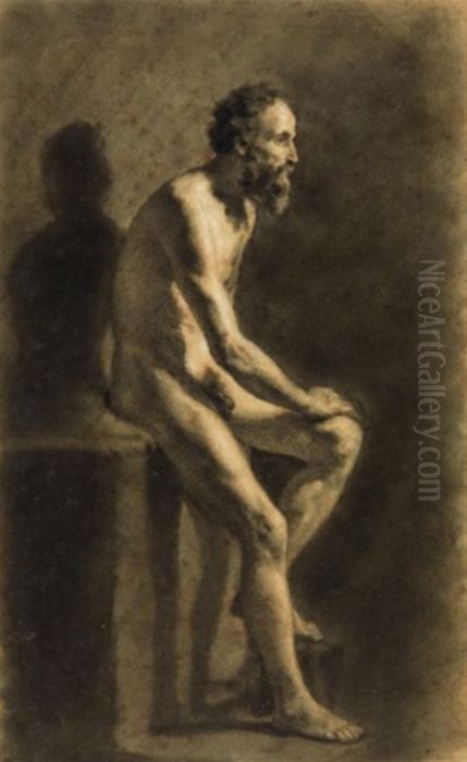 Man's academy Oil Painting by Mathieu Cochereau