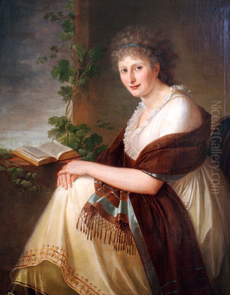 Portrait of Elisabeth Christiane Oil Painting by Philipp Friedrich Von Hetsch
