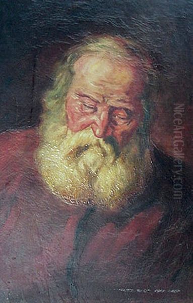 Velho pensador Oil Painting by Jose Ferraz De Almeida Junior