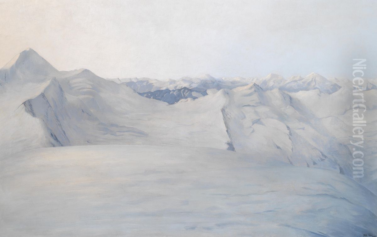 Morgendammerung Oil Painting by Alois Hans Hubner