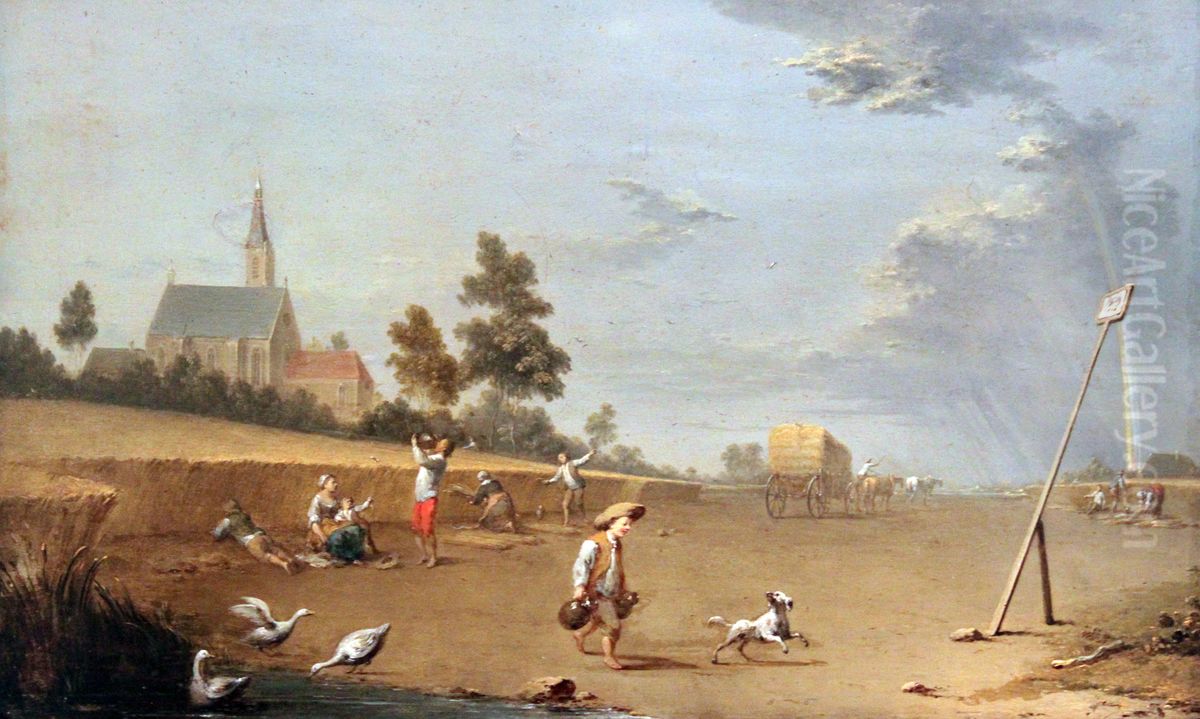 The Harvest Oil Painting by Norbert Grund