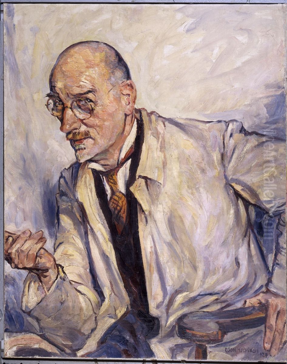 Portrait of Adolf Johnssen Oil Painting by Egon Tschirch