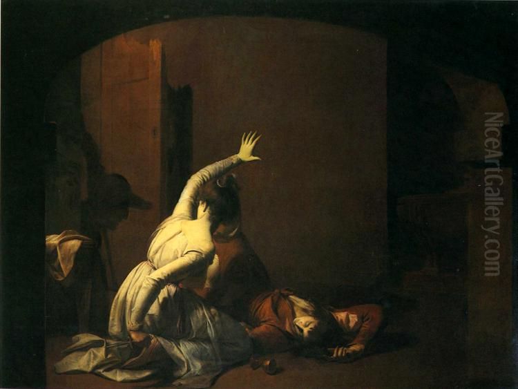 Romeo and Juliet. The Tomb Scene Oil Painting by Joseph Wright of Derby