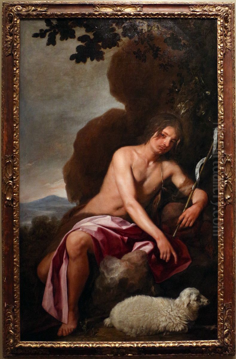 St. John the Baptist Oil Painting by Alonso Cano